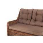 Бергамо плетеный правый модуль дивана, цвет коричневый YH-C2579WY brown