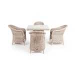 Фредо обеденная группа плетеная, цвет бежевый FC4T-5-SET beige