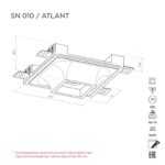 Встраиваемый светильник ATLANT SN010