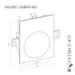 Настенный светильник SUBRA 160 SN030