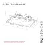 Встраиваемый светильник ELEKTRA DUO SN018