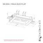 Встраиваемый светильник MAIA DUO FLAT SN004