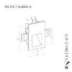 Настенный светильник SUBRA-S 60 SN013