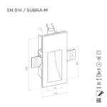Настенный светильник SUBRA-M 60 SN014