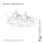Встраиваемый светильник MAIA 80 DUO SN020