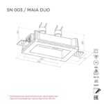 Встраиваемый светильник MAIA DUO SN003