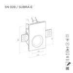Настенный светильник SUBRA-E SN028