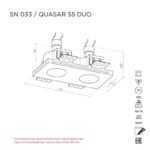 Встраиваемый светильник QUASAR 55 DUO SN033