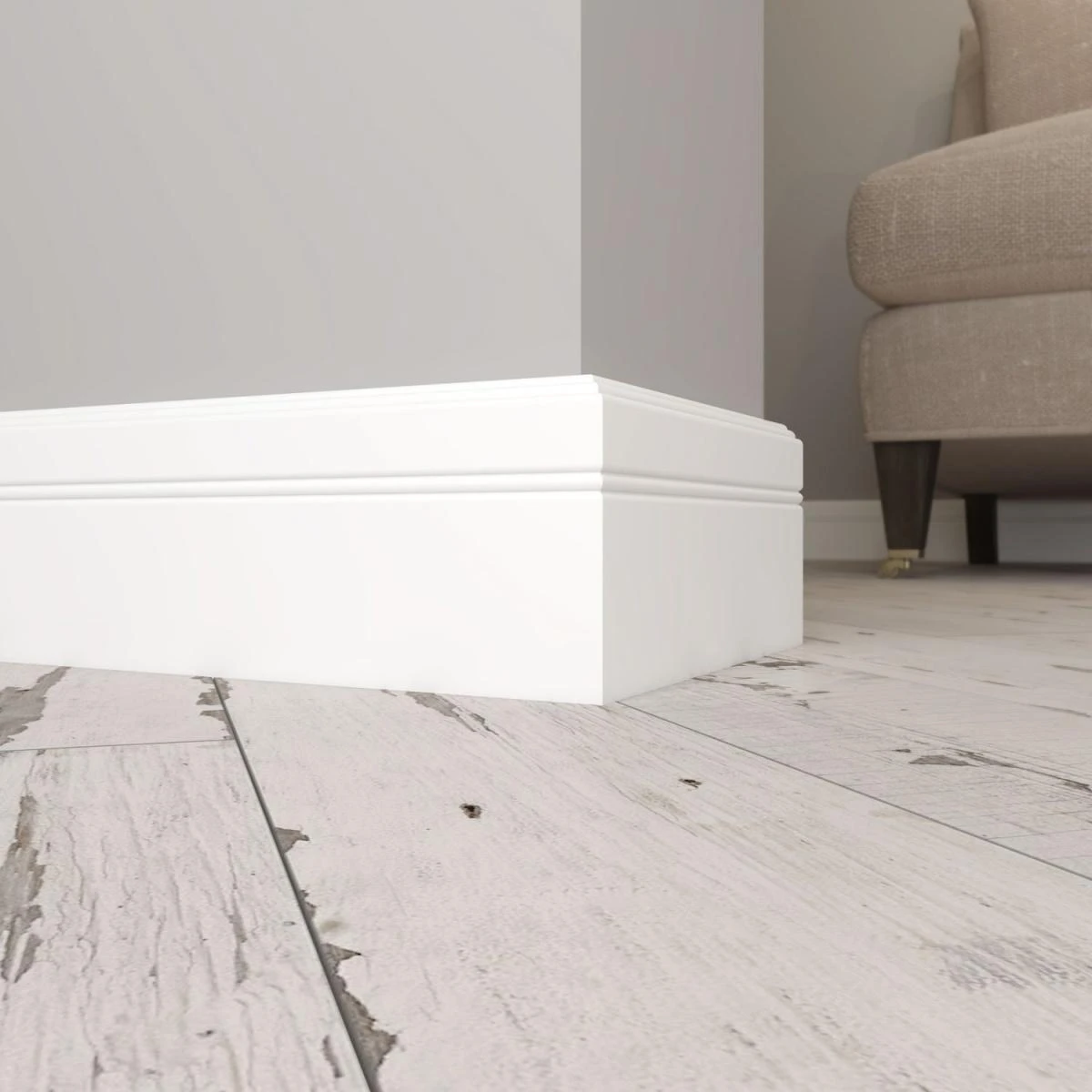 Плинтус белый Ultrawood арт. Base 5380 p (2000 x 110 x 10 мм.) Плинтус белый Ultrawood арт. Base 5380 p (2000 x 110 x 10 мм.)