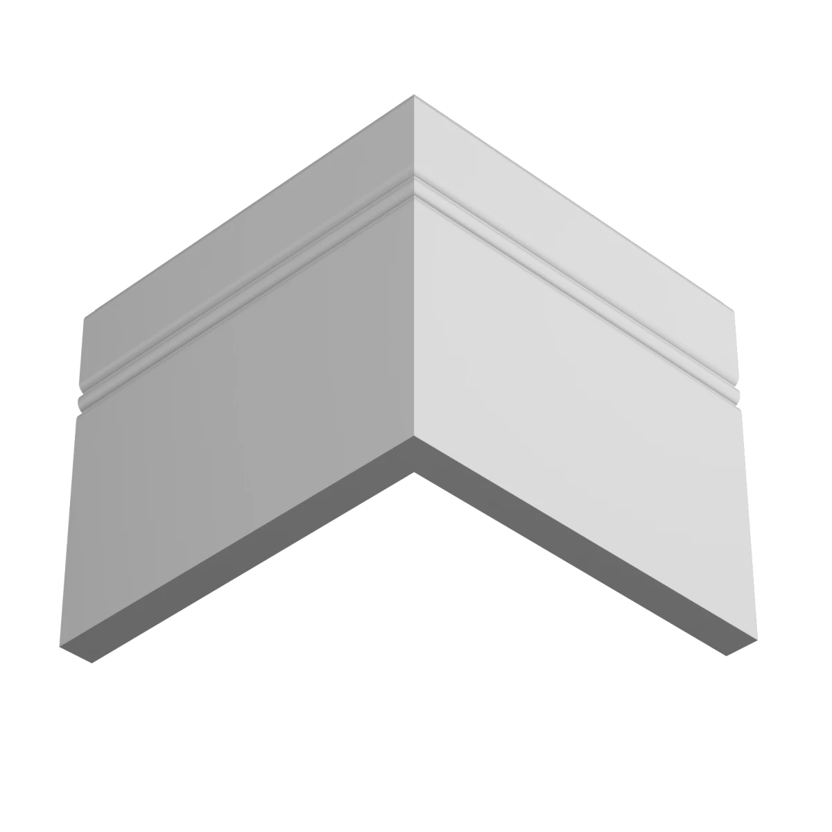 Плинтус белый Ultrawood арт. Base 5380 p (2000 x 110 x 10 мм.)
