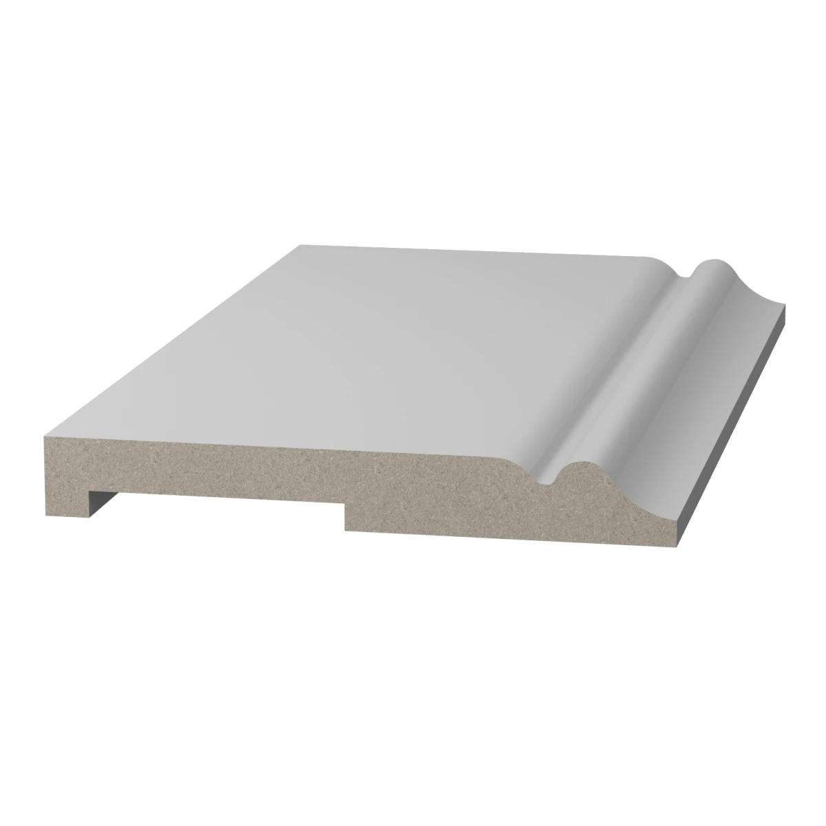 Плинтус белый Ultrawood арт. Base 5500 p (2000 x 138 x 18 мм.)