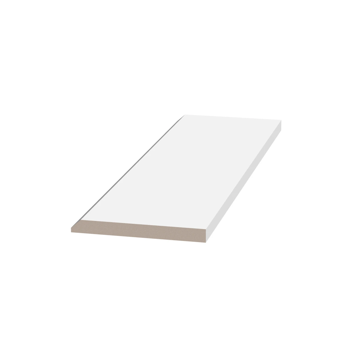 Плинтус белый Ultrawood арт. Base 0023 p (2000 x 120 x 12 мм.)