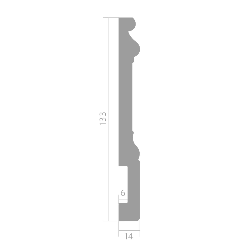Плинтус Ultrawood арт. Base 0002 i (2000 x 133 x 14 мм.)