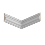 Молдинг белый Ultrawood арт. U 0002 p (2000 х 45 х 14 мм)
