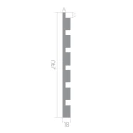 Стеновая панель Ultrawood арт. UW 04 i (2800 х 240 х 18 мм.)