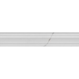 BLF024R Багет Монте Тиберио белый глянцевый обрезной 40x7