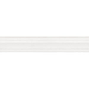 BLF027R Багет Беллони белый матовый обрезной 40x7