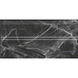 FMA034R Плинтус Коррер чёрный глянцевый обрезной 30x15x1