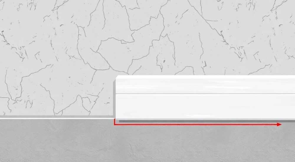 Как крепить плинтуса пластиковые к бетонной стене
