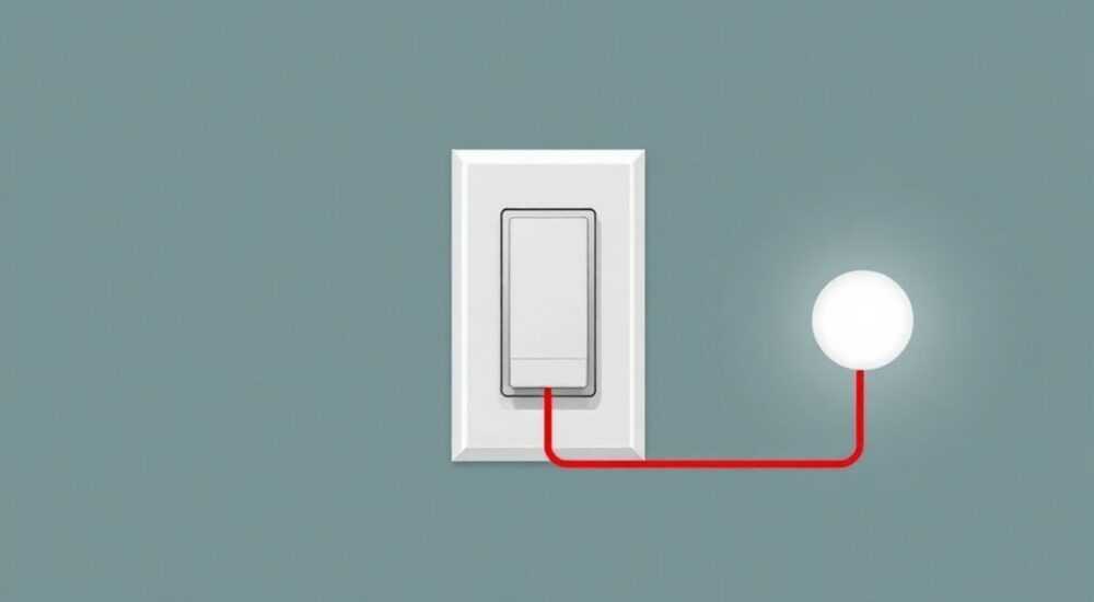 Как подключить проходной выключатель одноклавишный схема на один светильник