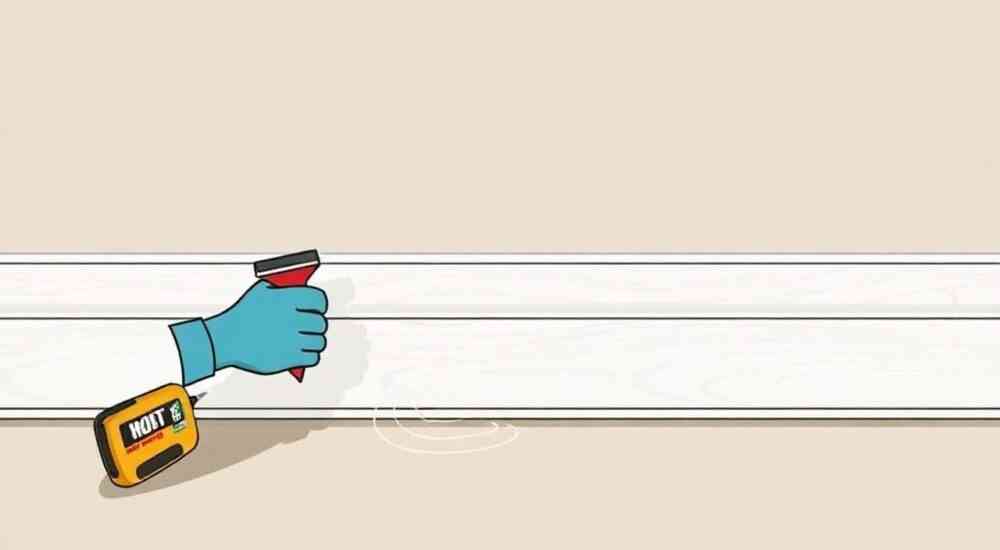 Как посадить плинтус на жидкие гвозди