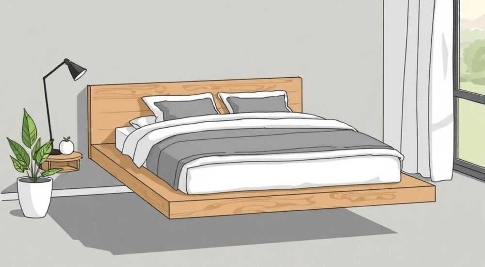 Как сделать парящую кровать