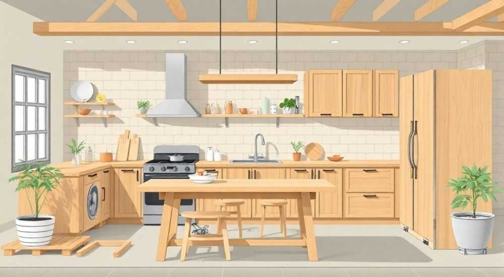 Как же делают деревянную мебель для кухни