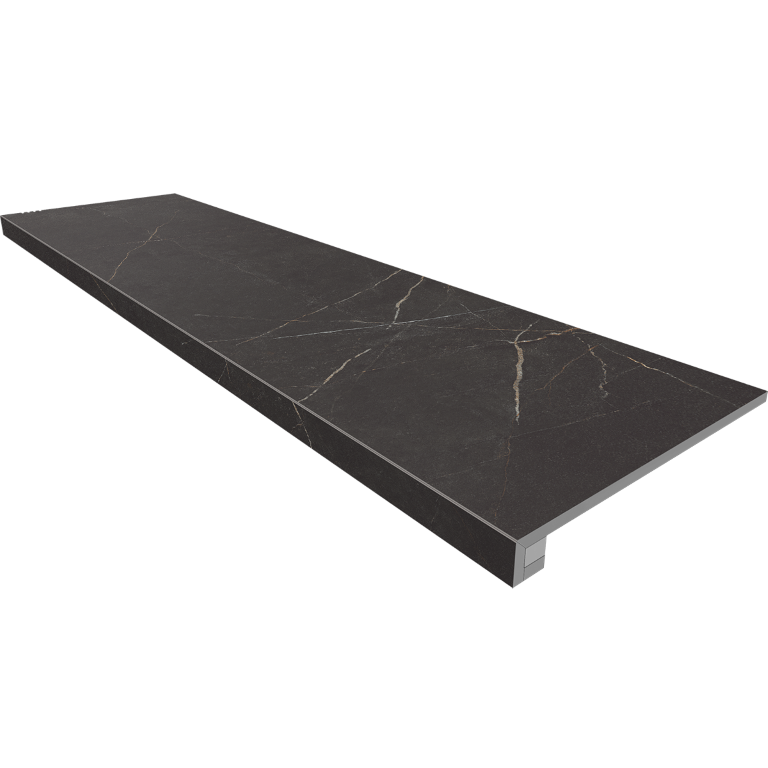 Ступени Комплект NL04 Nolana Black (Ступень 33x120 неполированный прямоугольный бортик без насечек + Подступенок 14 Ступени Комплект NL04 Nolana Black (Ступень 33x120 неполированный прямоугольный бортик без насечек + Подступенок 14
