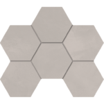 Мозаика GF01 Graffito Light Grey Hexagon неполированная 25x28