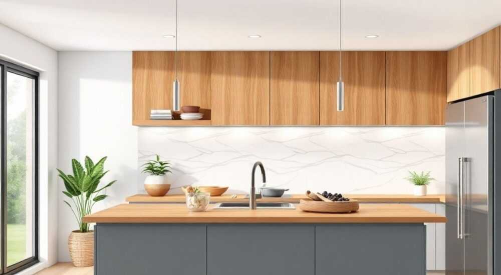 Чем крепится стеновая панель на кухне
