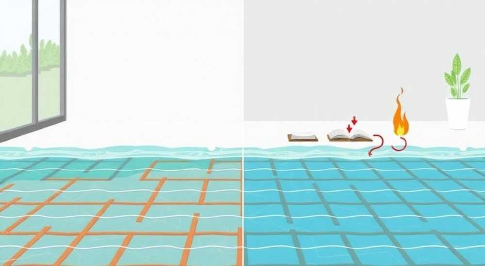 Чем отличается водяной теплый пол от электрического