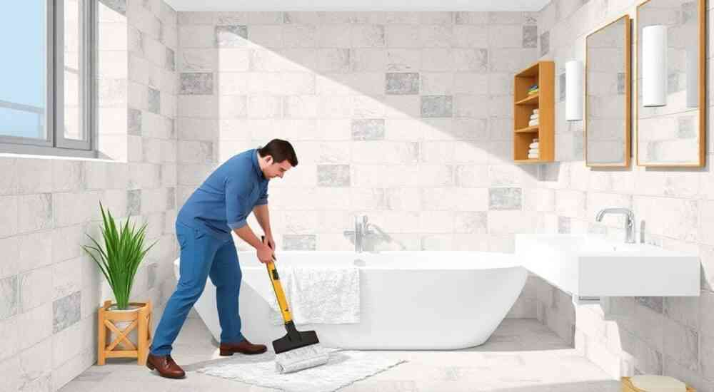 Чем оттереть затирку с кафельной плитки засохшую после ремонта в ванной комнате