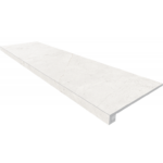 Ступени Комплект NL00 Nolana White (Ступень 33x120 неполированный прямоугольный бортик без насечек + Подступенок 14