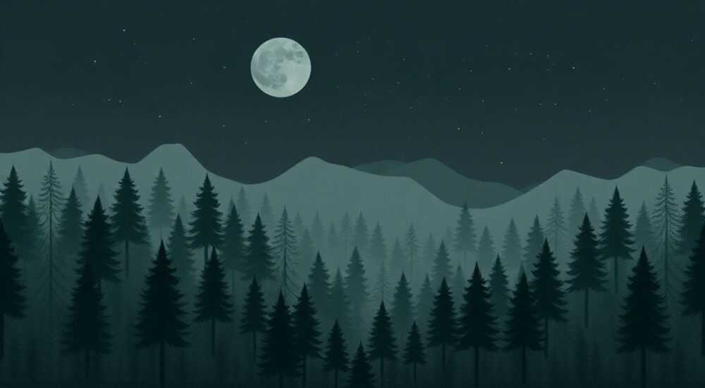 Интерьер темные обои лес как дополнить