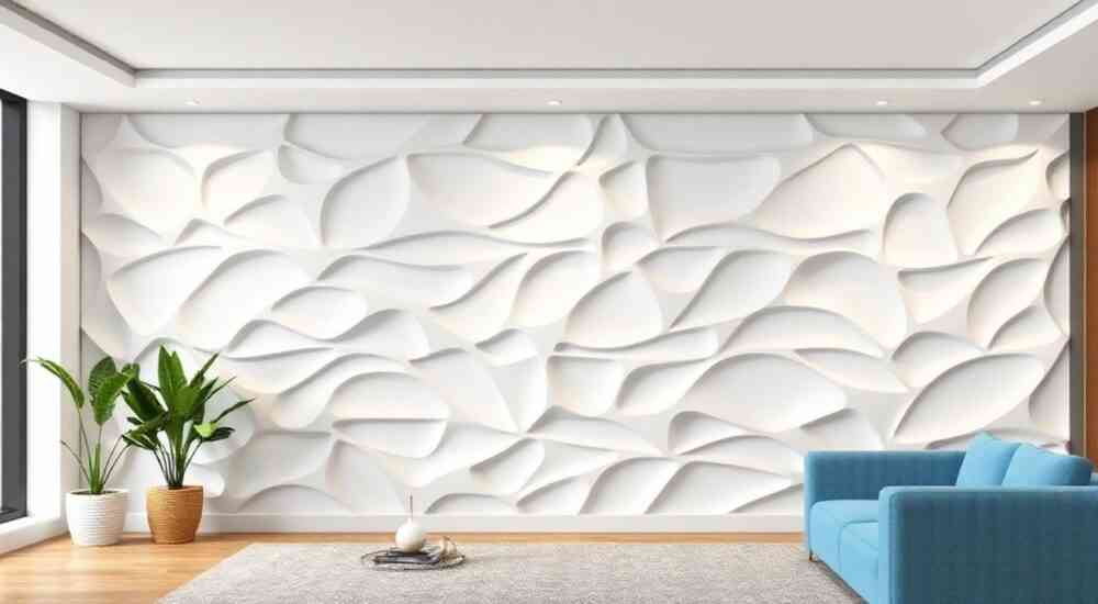 Как клеить 3d панели из гипса стеновые