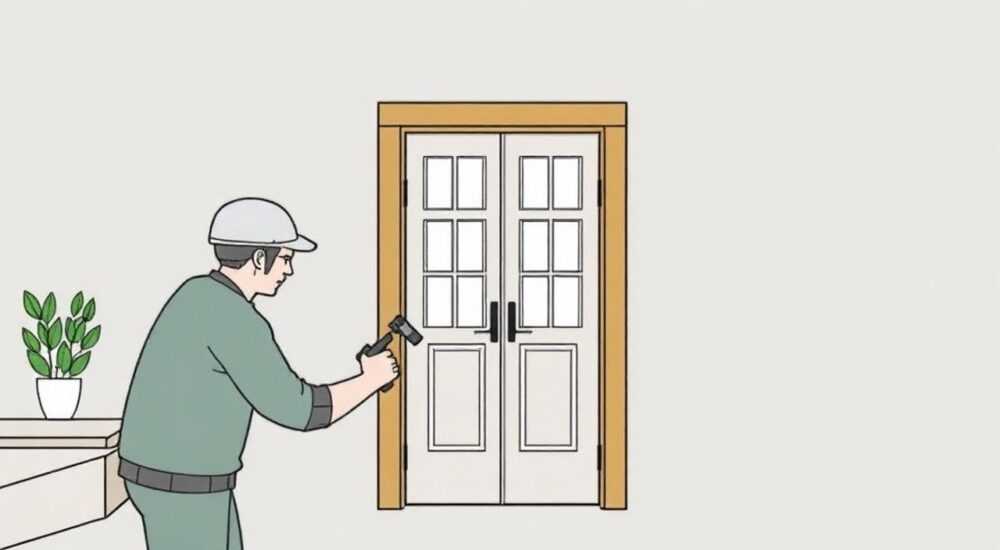 Как крепится обналичка на межкомнатные двери