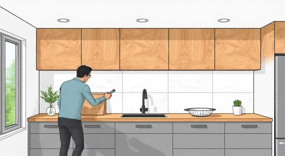 Как крепится стеновая панель на кухне над столешницей