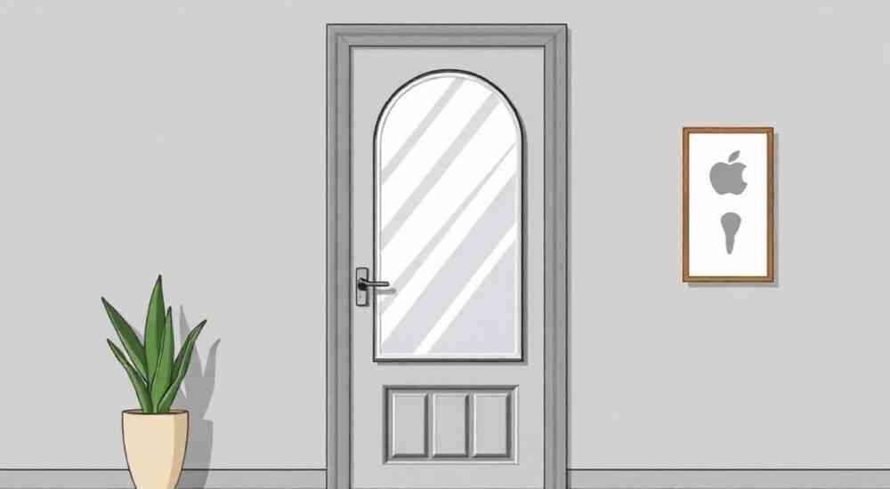 Как приклеить зеркало на межкомнатную дверь