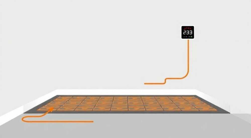 Как работает электрический теплый пол с терморегулятором