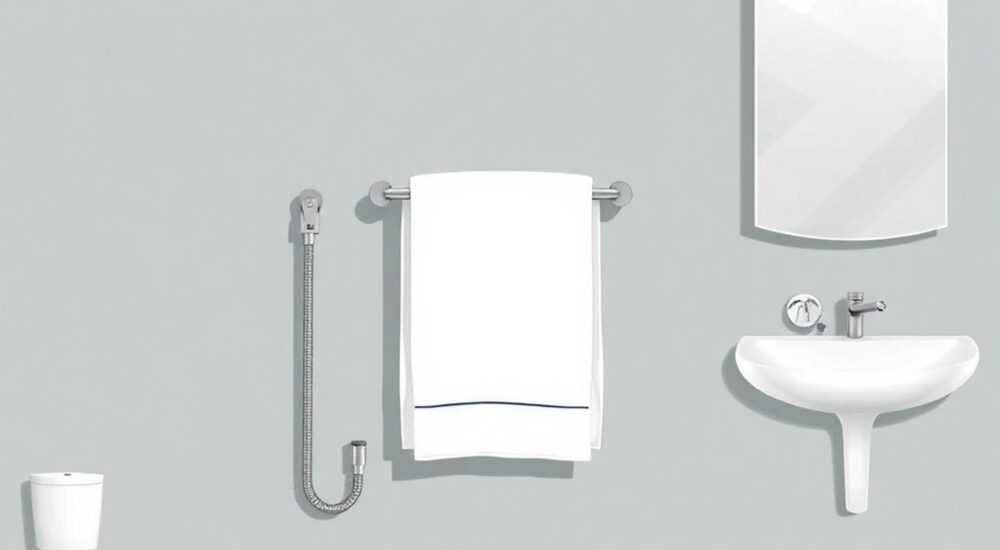 Как спрятать трубу полотенцесушителя в ванной не монтируя в стену