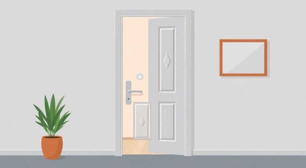 Как вскрыть замок межкомнатной двери с защелкой