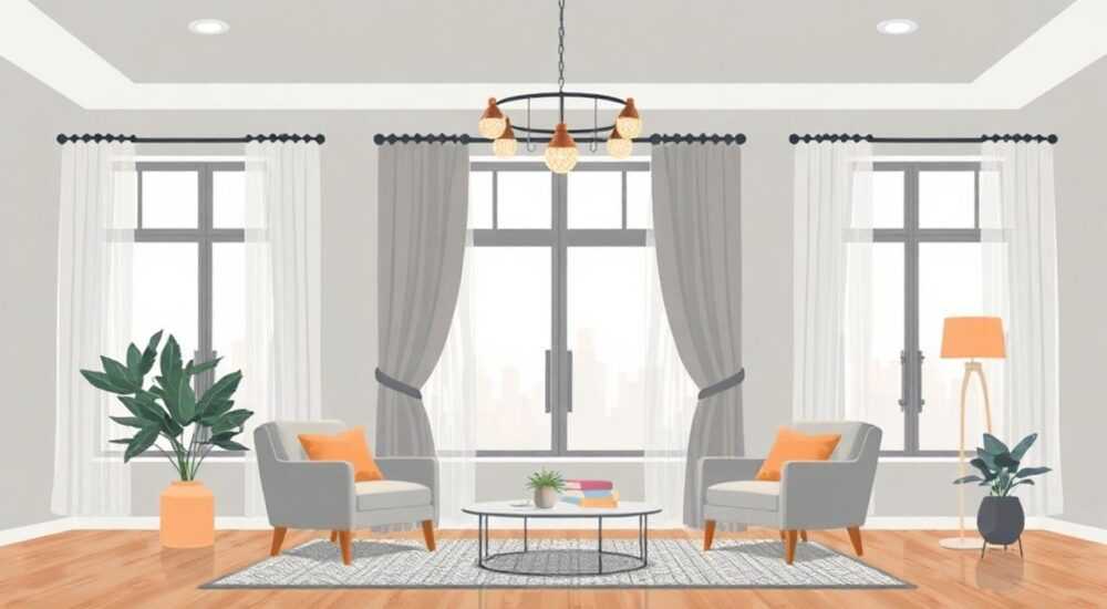 Как выбирать цвет шторы к интерьеру