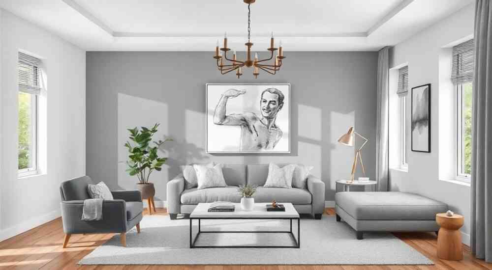 Какие цвета сочетаются с серым цветом в интерьере гостиной