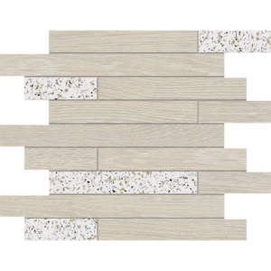 Мозаика KW00/CM00 White/Nordic Muretto структурированная/неполированная 30x35 Mosaic/KW00_NR/CM00_NS/30x35x10/Muretto
