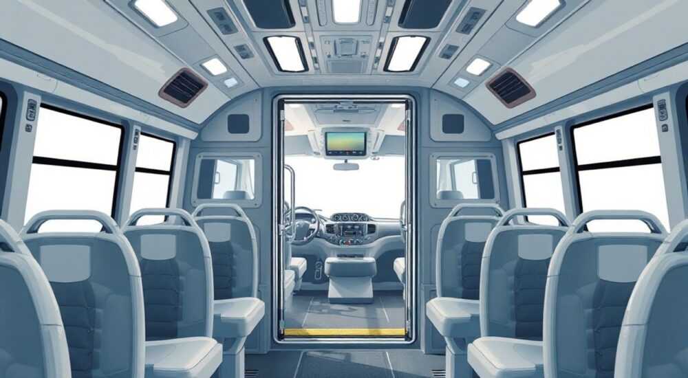 Система открывания межкомнатных дверей как в автобусе