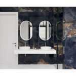 Interstellar black Керамогранит чёрный полированный 80×80 LAPARET