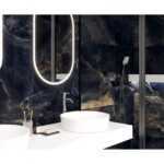 Interstellar black Керамогранит чёрный полированный 80×80 LAPARET