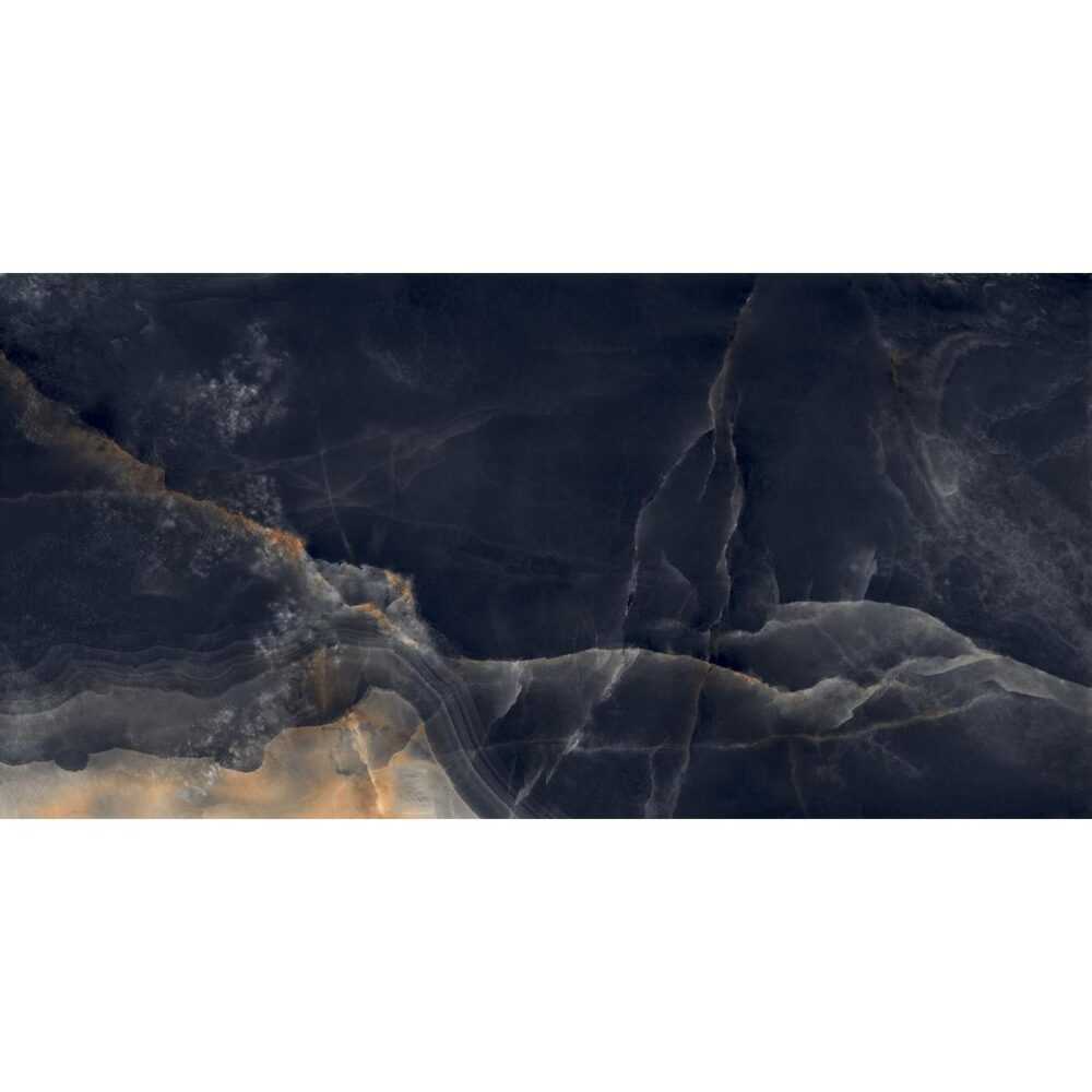 Interstellar black Керамогранит чёрный полированный 80×160 LAPARET