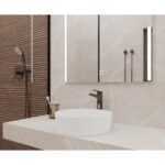 Pietra grigio Керамогранит светло-коричневый матовый карвинг 60×60 LAPARET