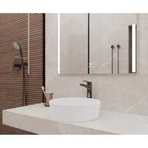 Pietra grigio Керамогранит светло-коричневый матовый карвинг 60×60 LAPARET